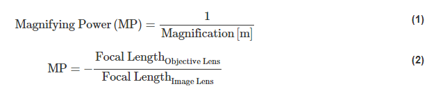 望遠鏡的放大倍數(shù)或放大倍數(shù)的倒數(shù)等于物鏡焦距和目鏡焦距的比值